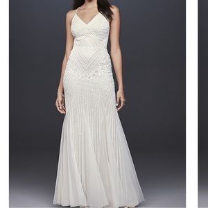 Davids Bridal beaded sheath